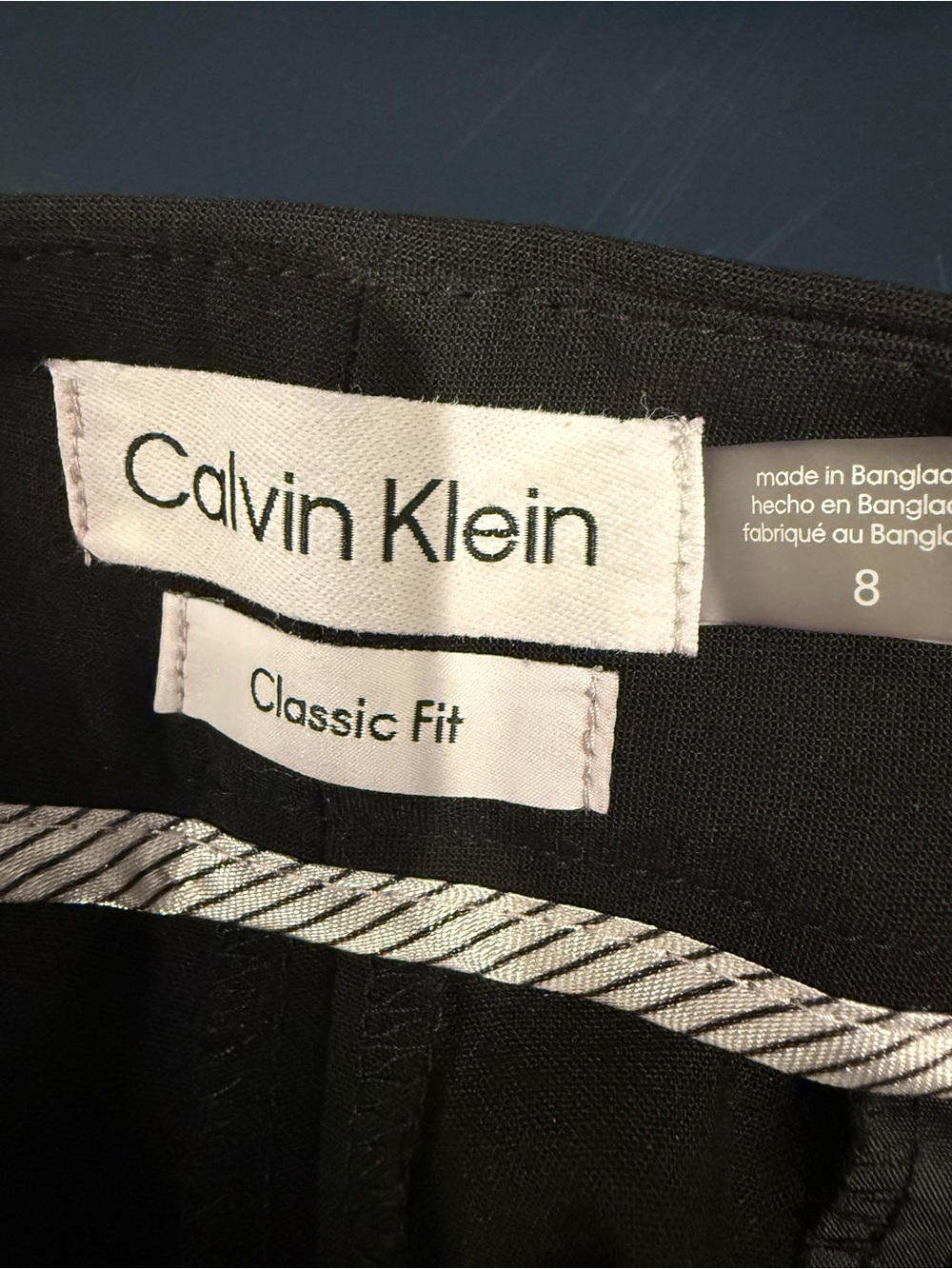 Calvin Klein Kids Black Classic Fit Bottoms with Accent Trim